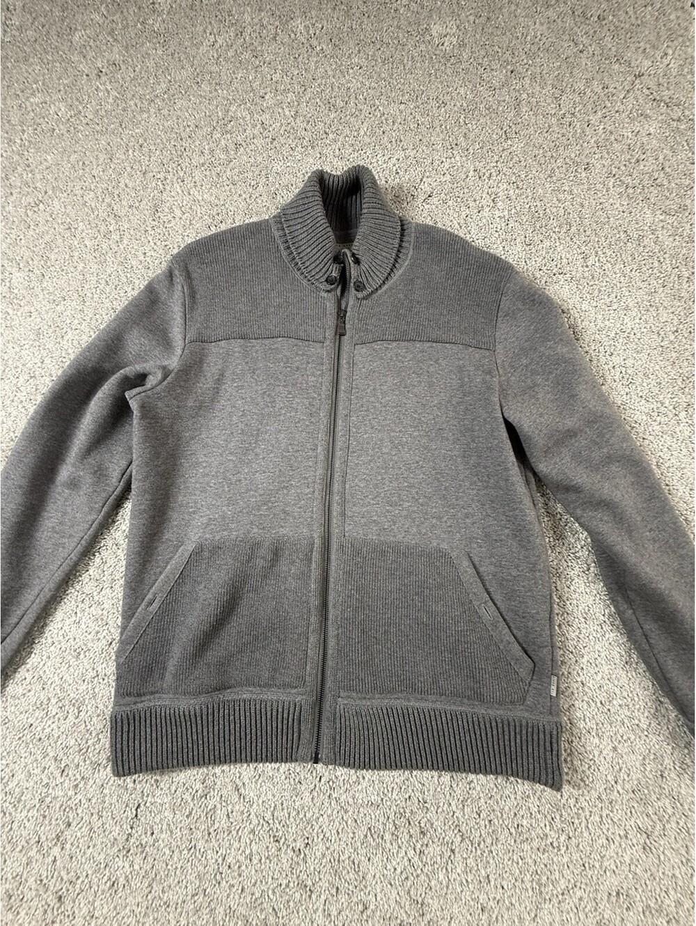 Ted Baker London Zip Front Pockets Cardigan Sweater Jacket Men's Size 6 XXL